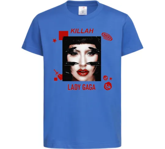 Детская футболка Lady Gaga Killah Ярко-синий фото