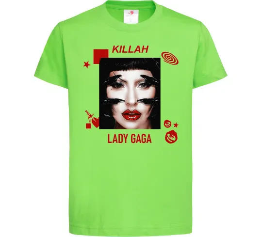 Детская футболка Lady Gaga Killah Лаймовый фото