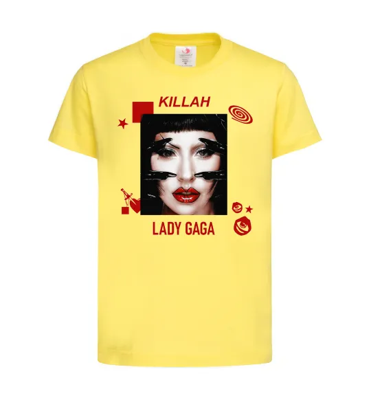 Детская футболка Lady Gaga Killah Лимонный фото