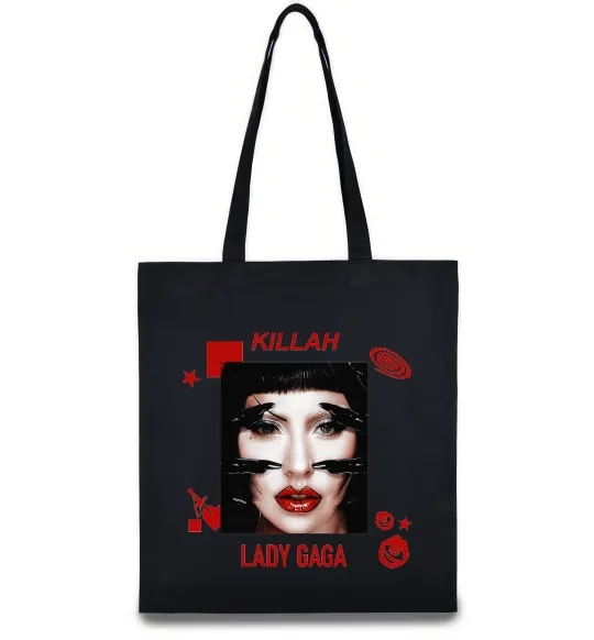 Эко-сумка Lady Gaga Killah Черный фото