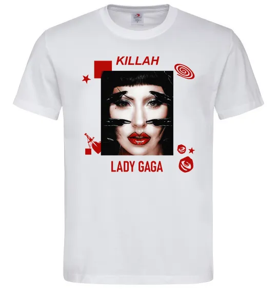 Чоловіча футболка Lady Gaga Killah Білий фото