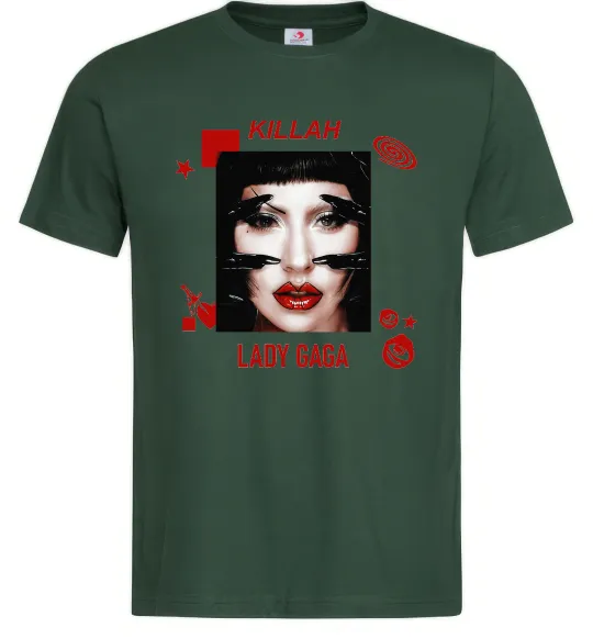 Чоловіча футболка Lady Gaga Killah Темно-зелений фото