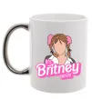Чашка с цветной ручкой It`s Britney bitch Серебро Чашка с цветной ручкой It`s Britney bitch Серебро фото