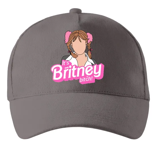 Кепка It`s Britney bitch Серый фото