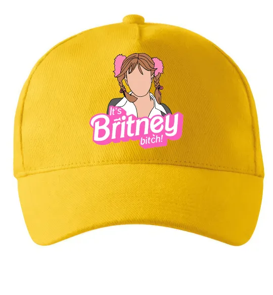 Кепка It`s Britney bitch Солнечно желтый фото