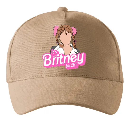 Кепка It`s Britney bitch Песочный фото