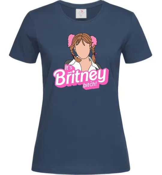 Жіноча футболка It`s Britney bitch Темно-синій фото