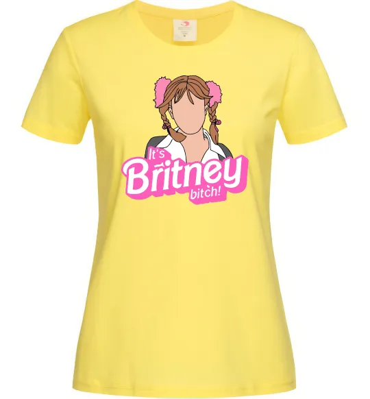 Жіноча футболка It`s Britney bitch Лимонний фото
