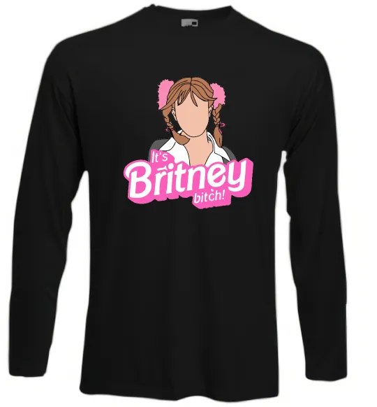 Лонгслів It`s Britney bitch Чорний фото