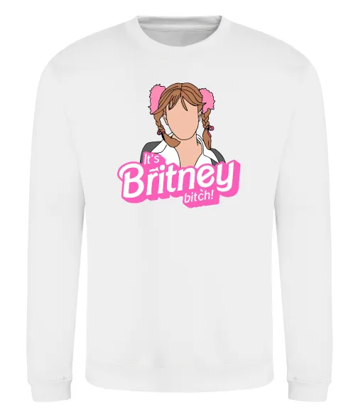 Свитшот It`s Britney bitch Белый фото