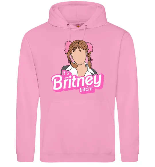 Женская толстовка (худи) It`s Britney bitch Розовый фото