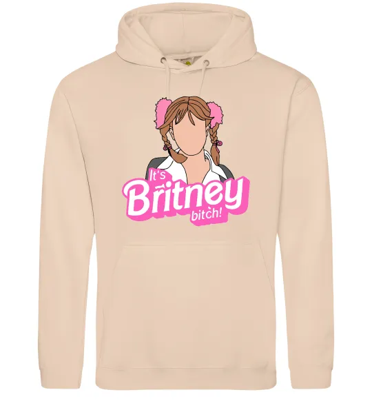 Женская толстовка (худи) It`s Britney bitch Песочный фото