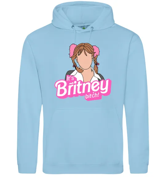 Женская толстовка (худи) It`s Britney bitch Голубой фото