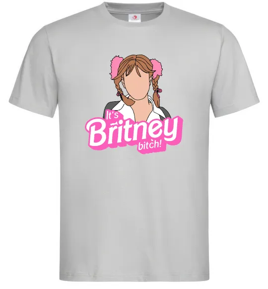 Чоловіча футболка It`s Britney bitch Сірий фото