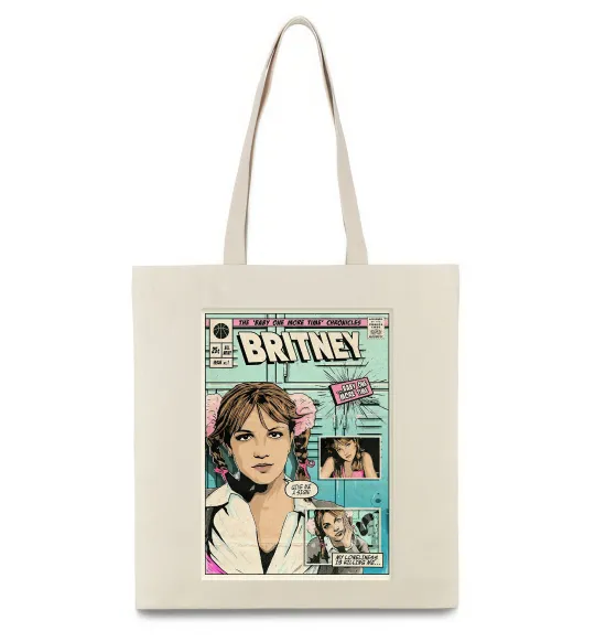 Эко-сумка Britney comics Бежевый фото