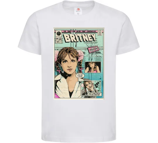 Детская футболка Britney comics Белый фото