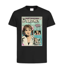 Дитяча футболка Britney comics Чорний фото