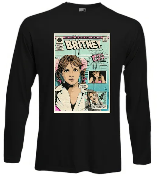 Лонгслив Britney comics Черный фото