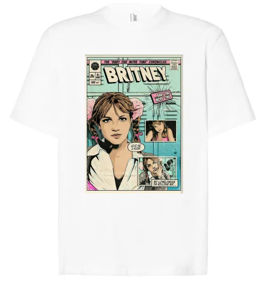 Футболка Оверсайз Britney comics Белый фото