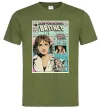 Мужская футболка Britney comics Оливковый фото