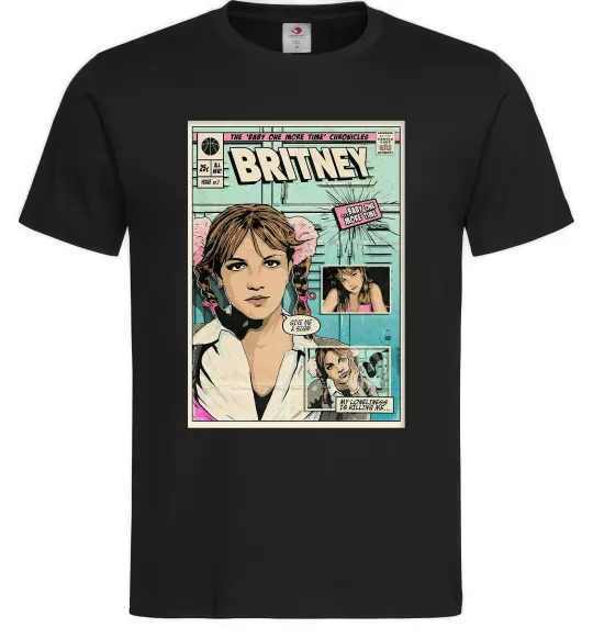 Мужская футболка Britney comics Черный фото