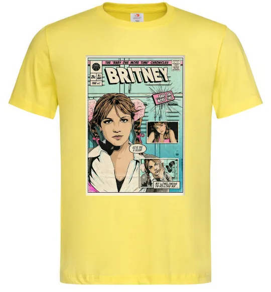 Мужская футболка Britney comics Лимонный фото