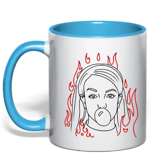 Чашка с цветной ручкой Britney Spears Голубой фото