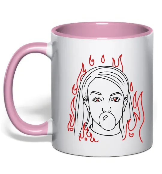 Чашка с цветной ручкой Britney Spears Нежно розовый фото