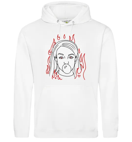 Женская толстовка (худи) Britney Spears Белый фото