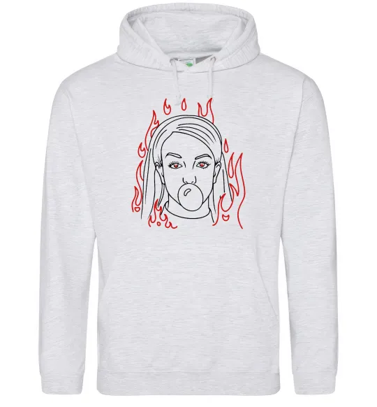 Женская толстовка (худи) Britney Spears Серый меланж фото