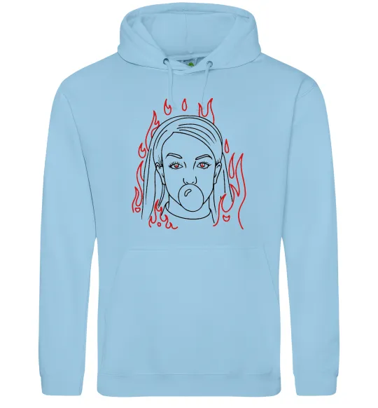 Женская толстовка (худи) Britney Spears Голубой фото