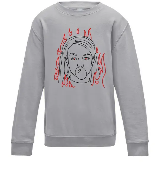 Дитячий світшот Britney Spears Сірий меланж фото