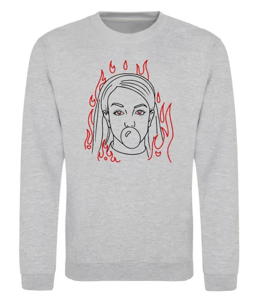 Свитшот Britney Spears Серый меланж фото