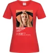 Жіноча футболка Брітні Спірс Червоний фото