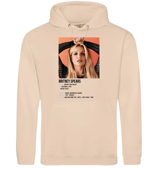 Женская толстовка (худи) Брітні Спірс Песочный фото