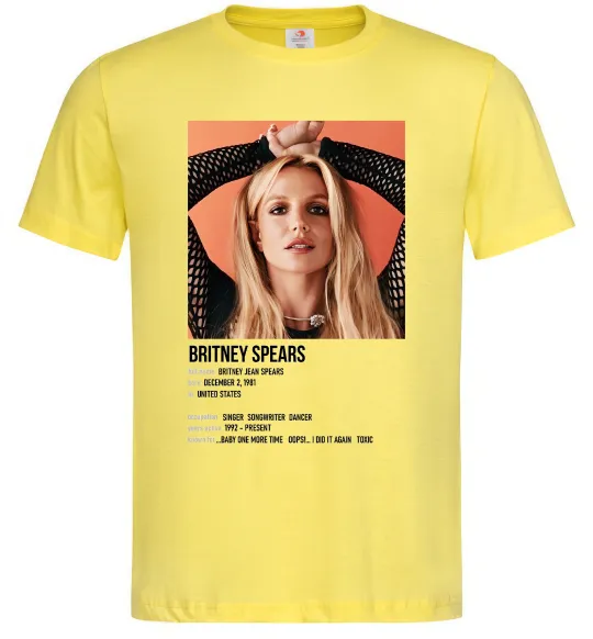Чоловіча футболка Брітні Спірс Лимонний фото