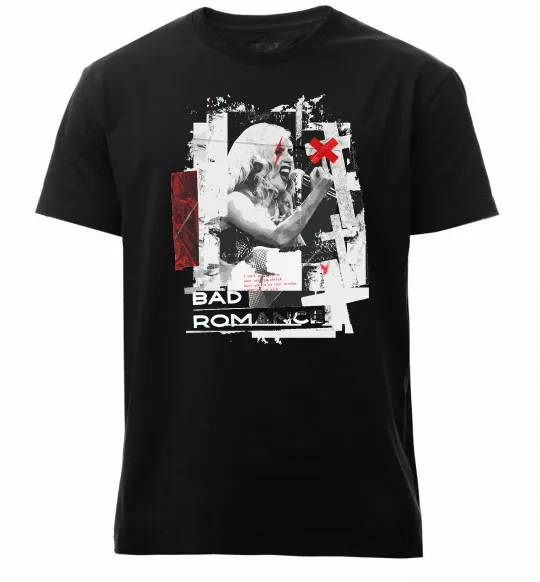 Мужская премиум футболка Bad Romance Lady Gaga Черный фото