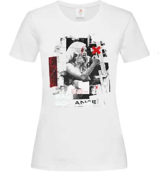 Женская футболка Bad Romance Lady Gaga Белый фото