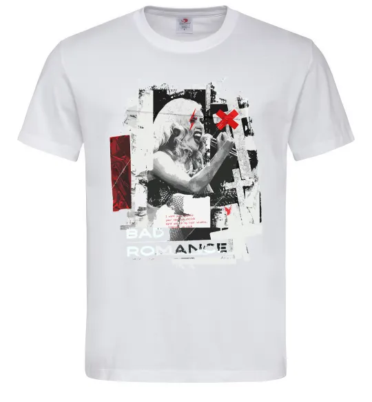 Мужская футболка Bad Romance Lady Gaga Белый фото