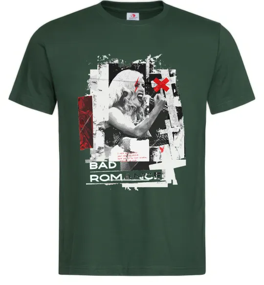 Мужская футболка Bad Romance Lady Gaga Темно-зеленый фото