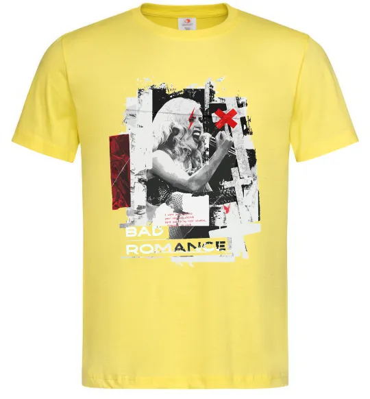 Мужская футболка Bad Romance Lady Gaga Лимонный фото
