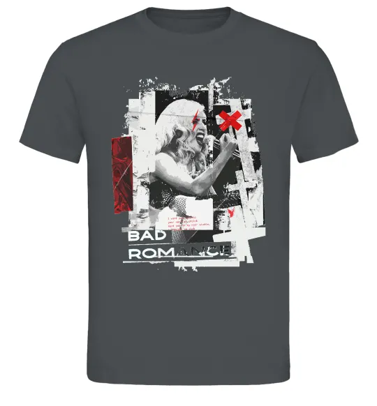 Мужская футболка Bad Romance Lady Gaga Графит фото