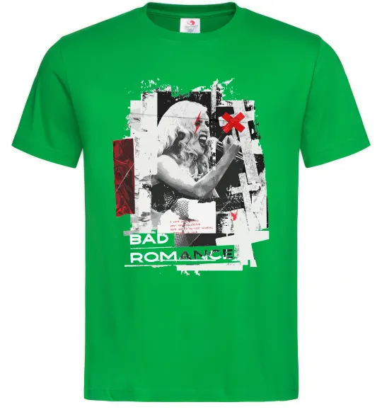 Мужская футболка Bad Romance Lady Gaga Зеленый фото