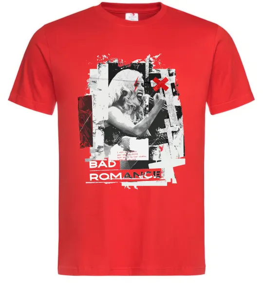 Мужская футболка Bad Romance Lady Gaga Красный фото