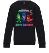 Детский Свитшот PJ Masks happy birthday 5 Черный фото