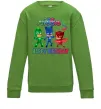 Детский Свитшот PJ Masks happy birthday 5 Лаймовый фото
