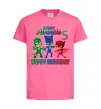 Детская футболка PJ Masks happy birthday 5 Ярко-розовый фото