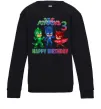 Детский Свитшот PJ Masks Birthday 3 Черный фото