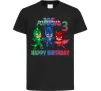 Детская футболка PJ Masks Birthday 3 Черный фото