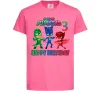 Детская футболка PJ Masks Birthday 3 Ярко-розовый фото